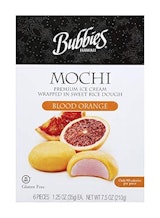 Bubbies Blood Orange Mochi Ice Cream